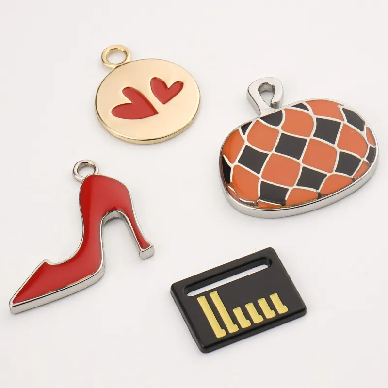 bag hardware metal charm with custom logo