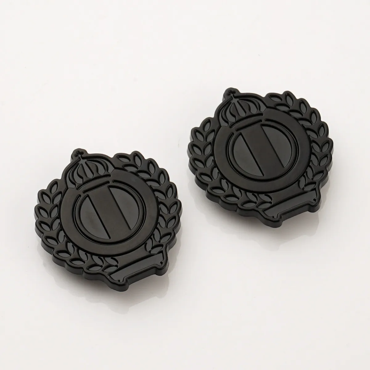 black metal logo tag custom for bags