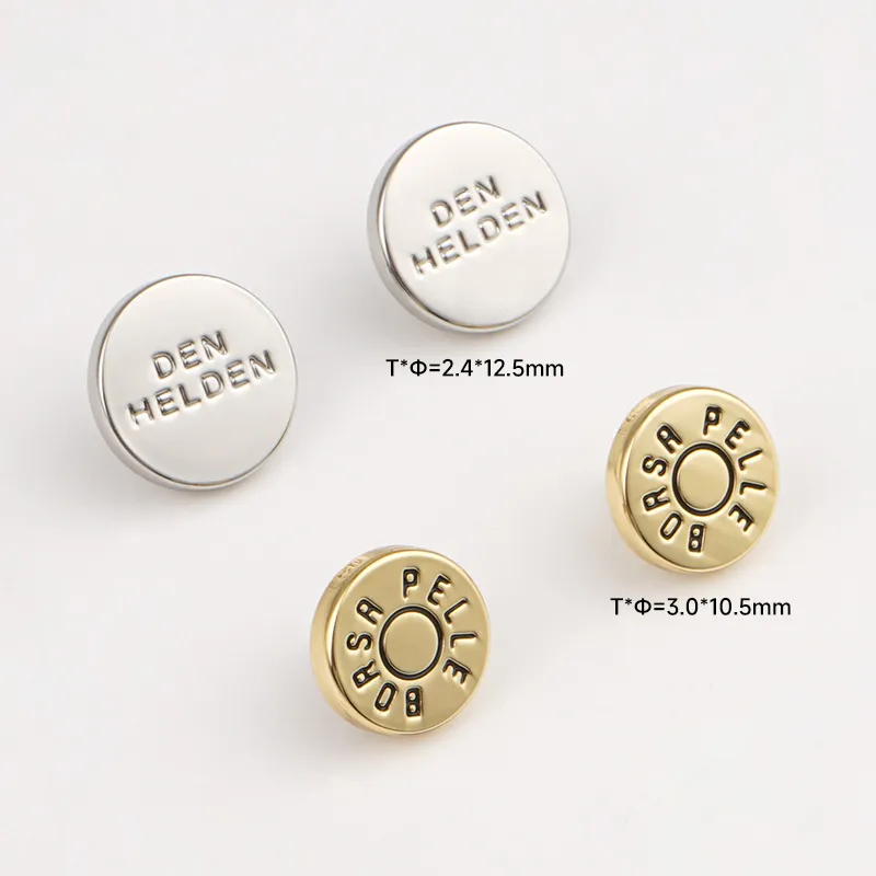 custom circle metal tag with engraving logo