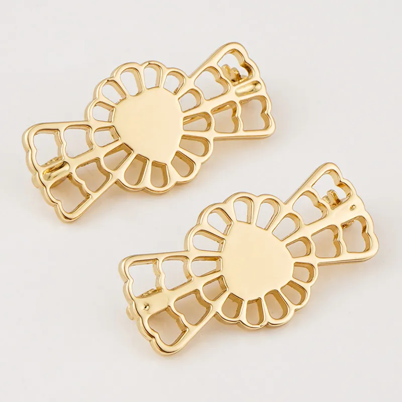 custom golden metal logo tag for garment