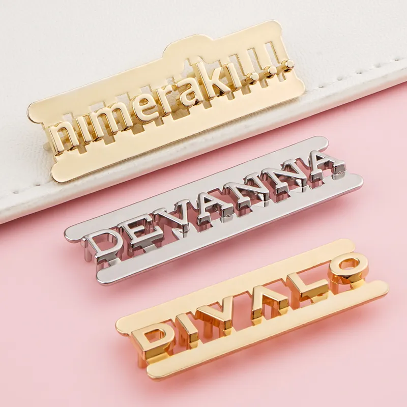 custom your brand letters logo for handbags