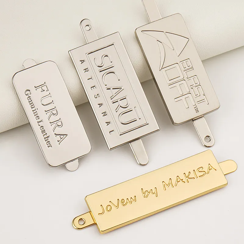 fashion design metal logo label for handbags
