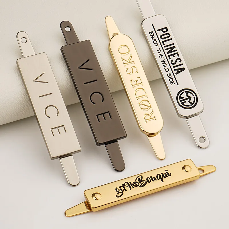 metal logo label for handbags