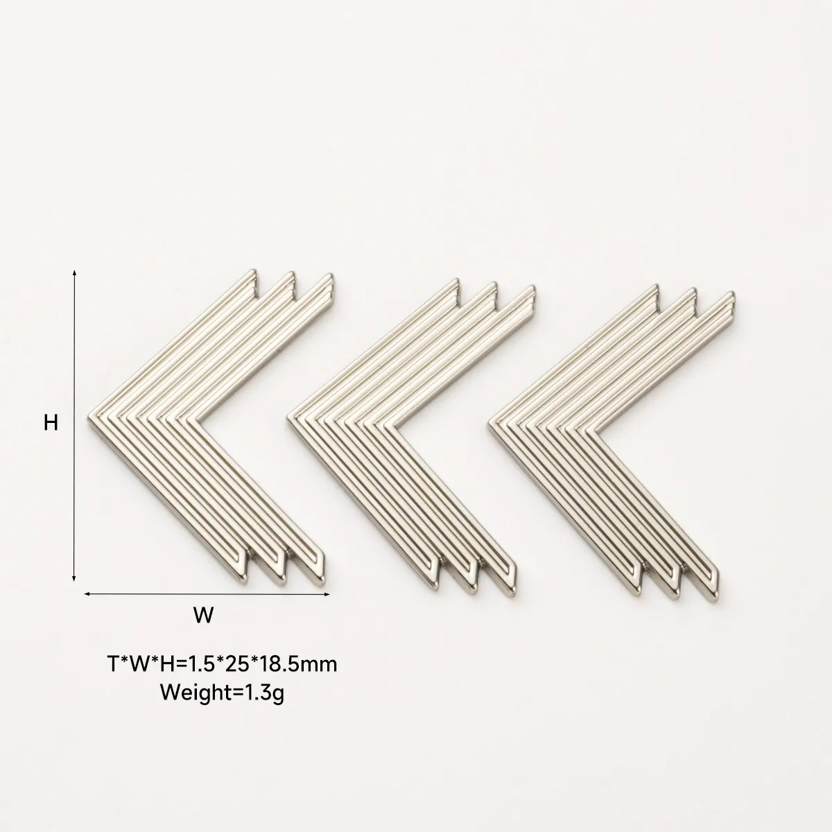 self-adhesive silver metal logo tag for phone case