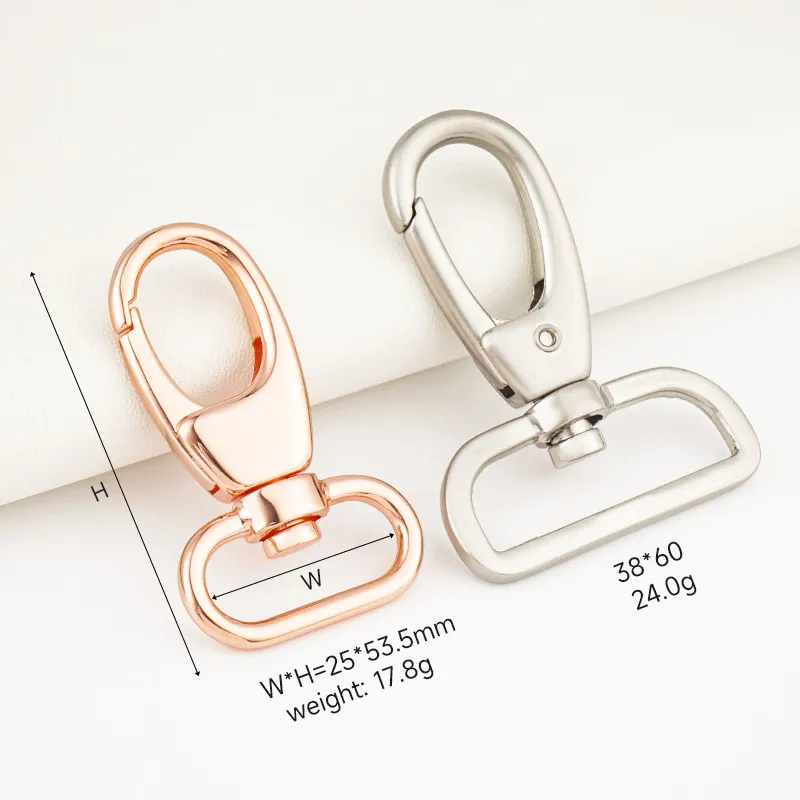 1 inch 1.5 inches spring snap hook for handbags