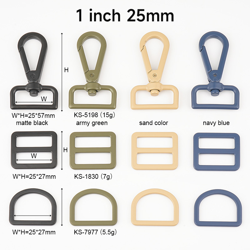 1 inch snap hook and buckles for handbags making