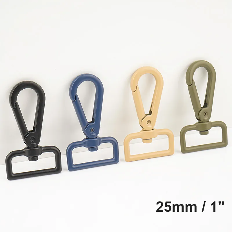 1 inch zinc alloy snap swivel hook fashion color for bags
