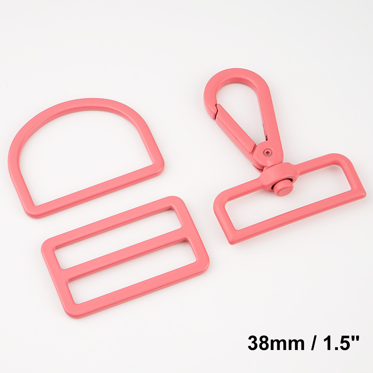 1.5 inches bag making accessories in coral pink