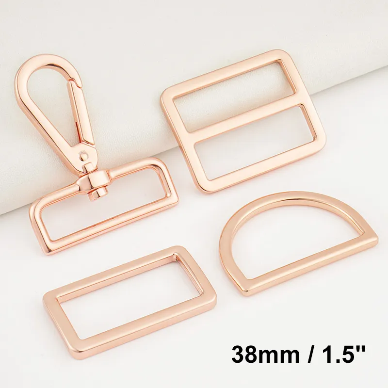 1.5 inches bag making hardware set in rose gold