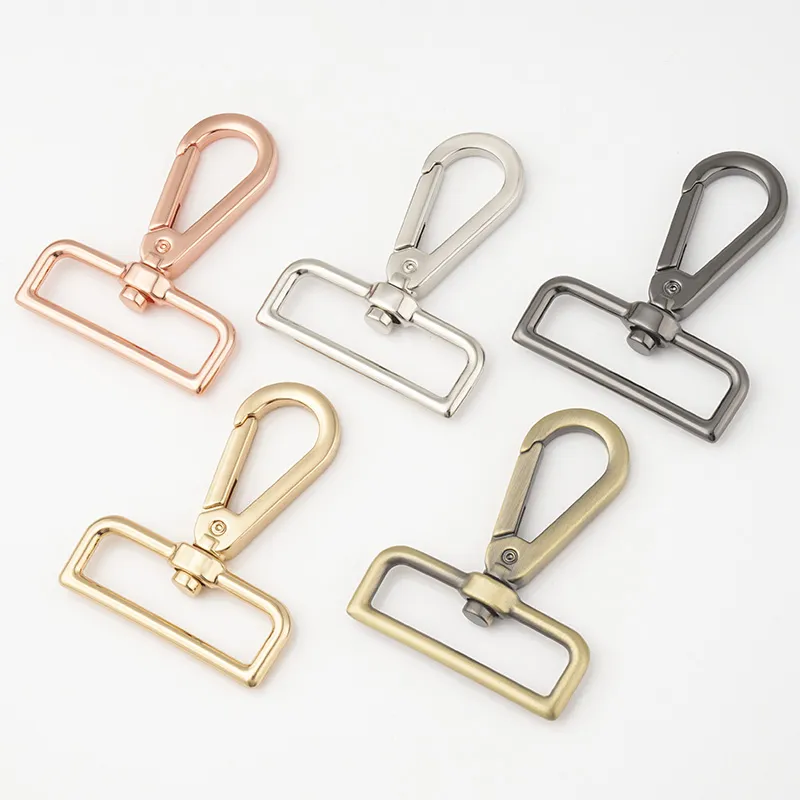 1.5 inches metal snap hook in 5 colors for bags