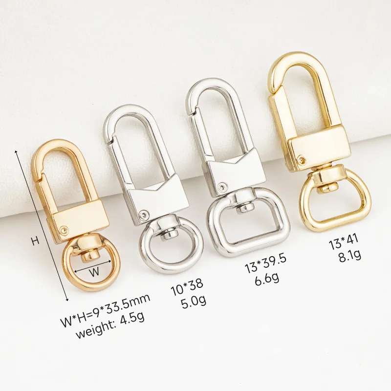 10mm 13mm hot sale metal snap hook for purses bags