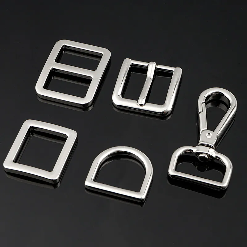 19mm silver bag hardware buckles and hook