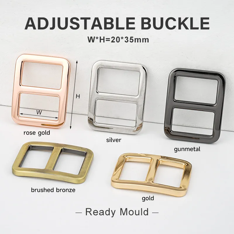 20mm metal slider buckle in 5 colors for bags