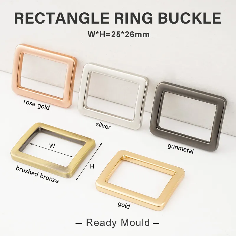25mm metal bag buckle in 5 colors