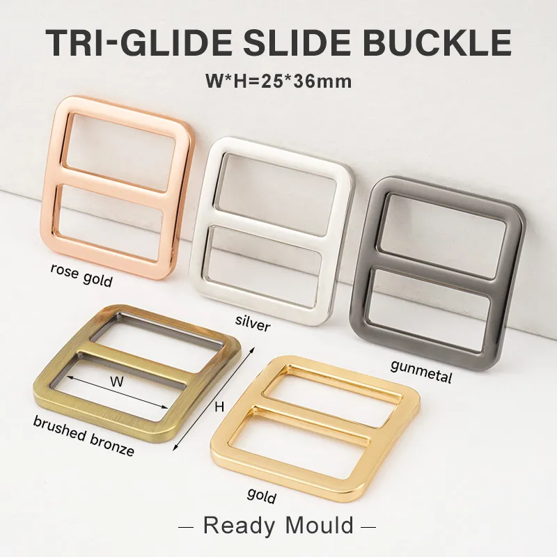 25mm metal slider buckle for bag strap
