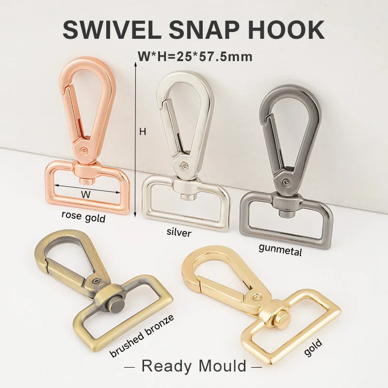 25mm zinc alloy snap swivel hook for handbags
