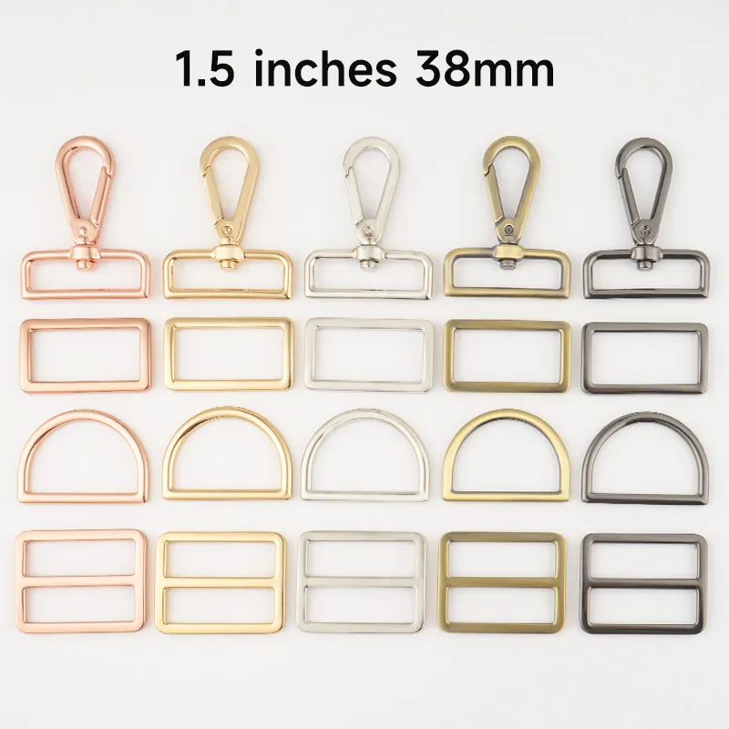 38mm bag making hardware set hook and buckles