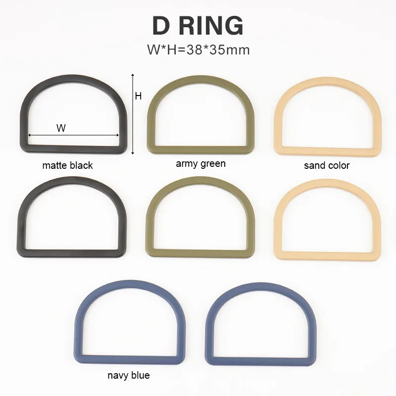 38mm zinc alloy d ring for bag making hardware
