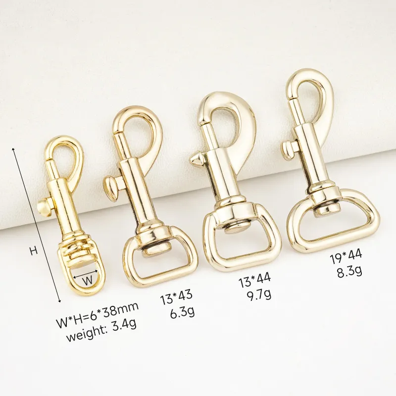 6mm 13mm 19mm swivel bolt dog hook for purses