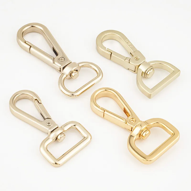 custom 20mm gold metal snap hook for handbags