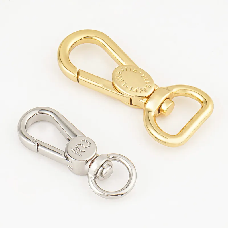 custom engraving logo metal snap swivel hook