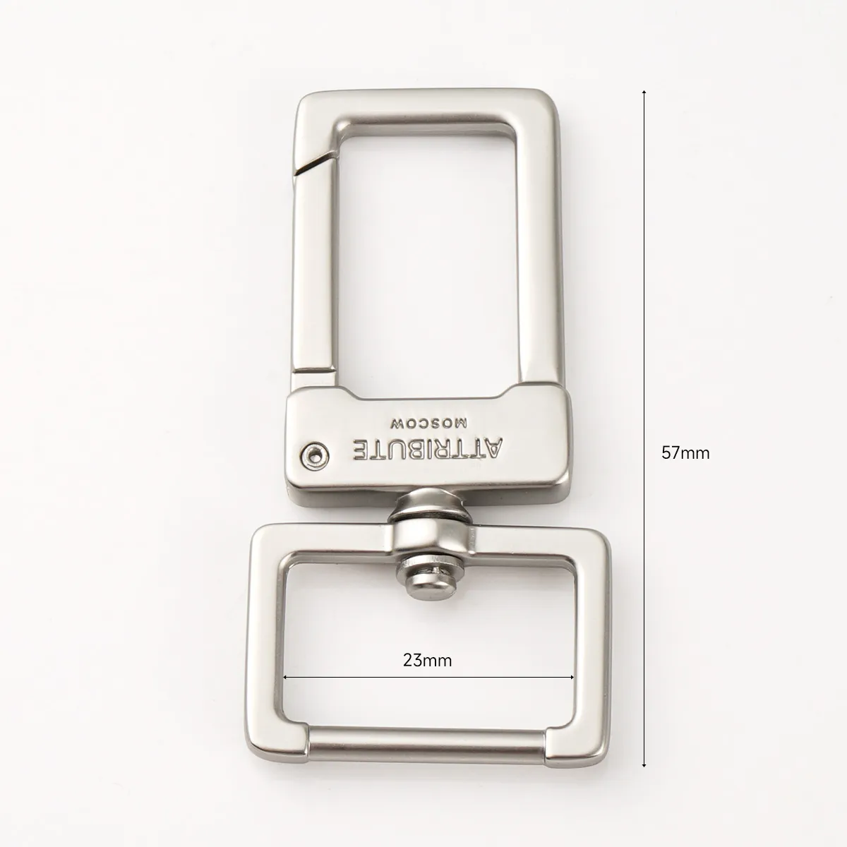 custom logo silver metal spring snap hook for bags