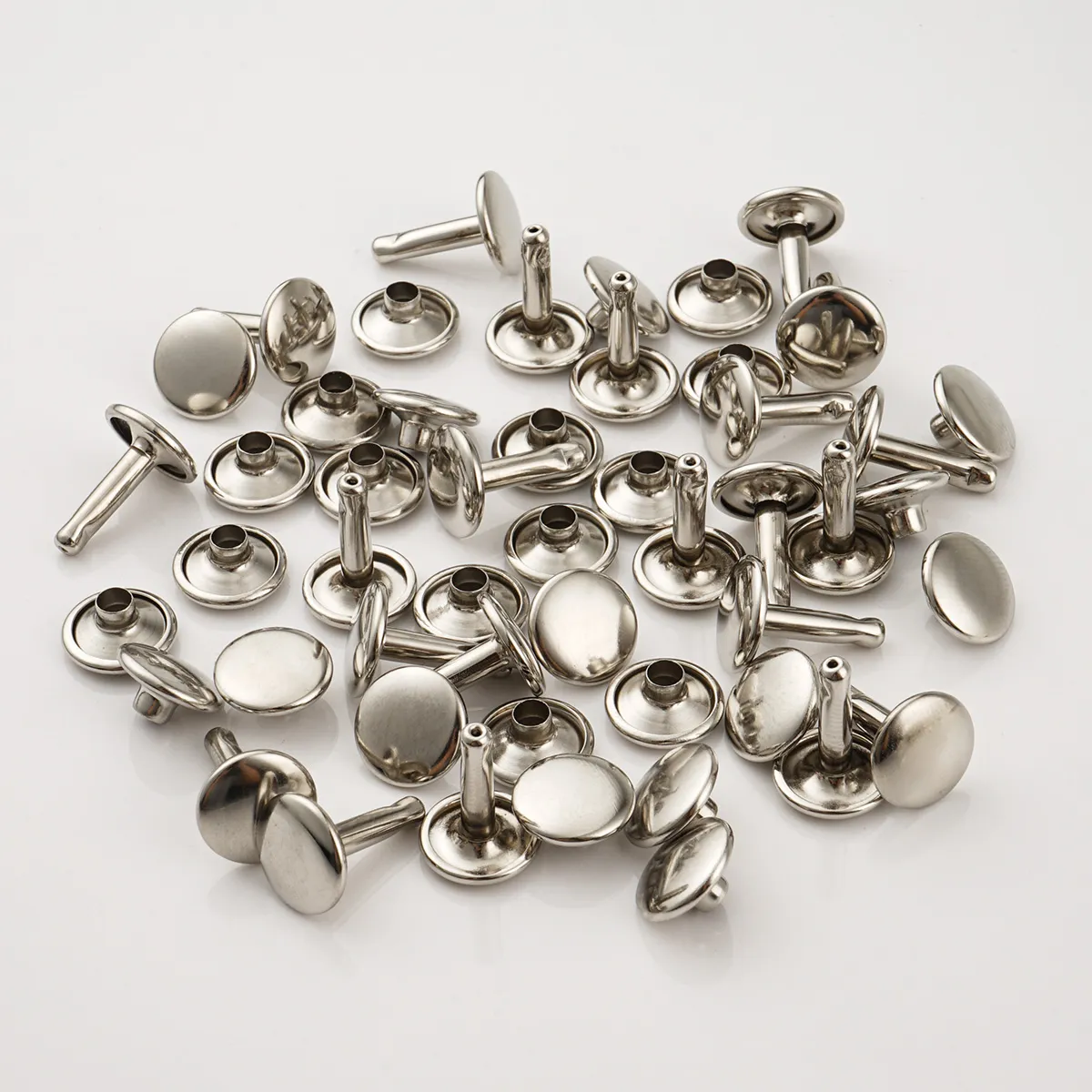custom silver iron rivets for bags and backpacks
