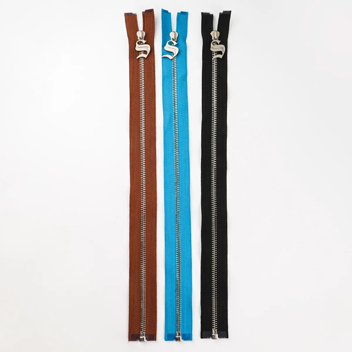 customize 5# silver metal zippers for hoodie