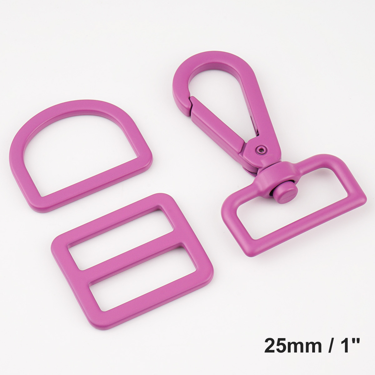 customize bag making hardware set 25mm pink finish