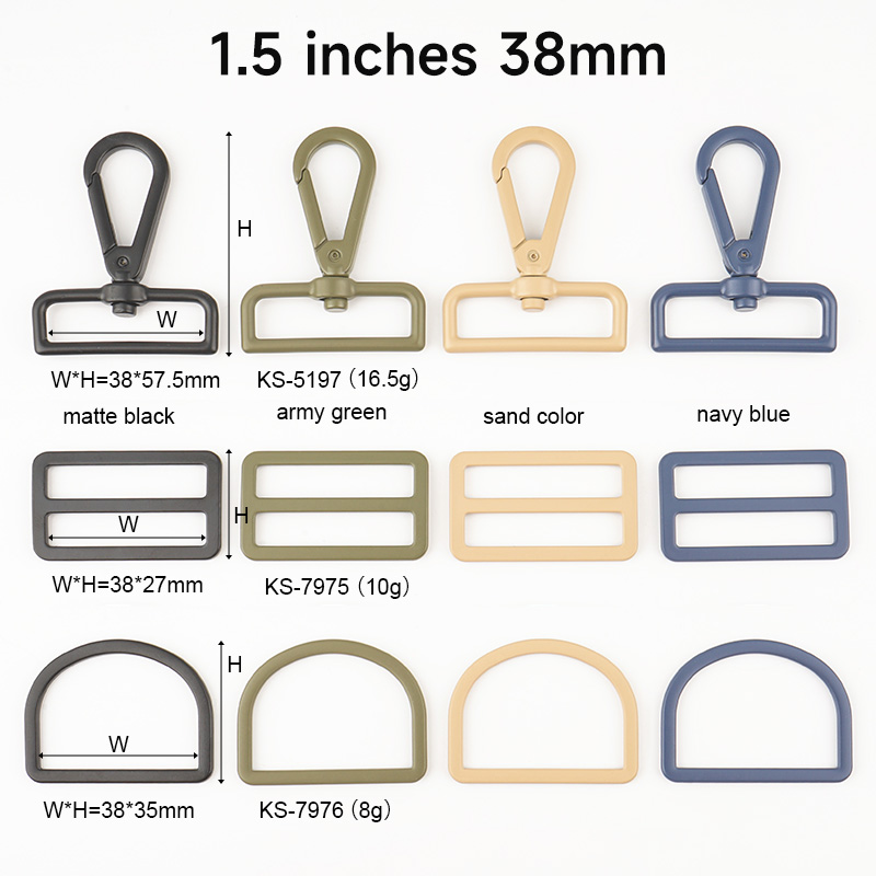 customize colors 38mm hook and buckles for handbags