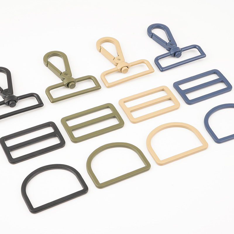fashion color swivel hook and slider buckle for bags