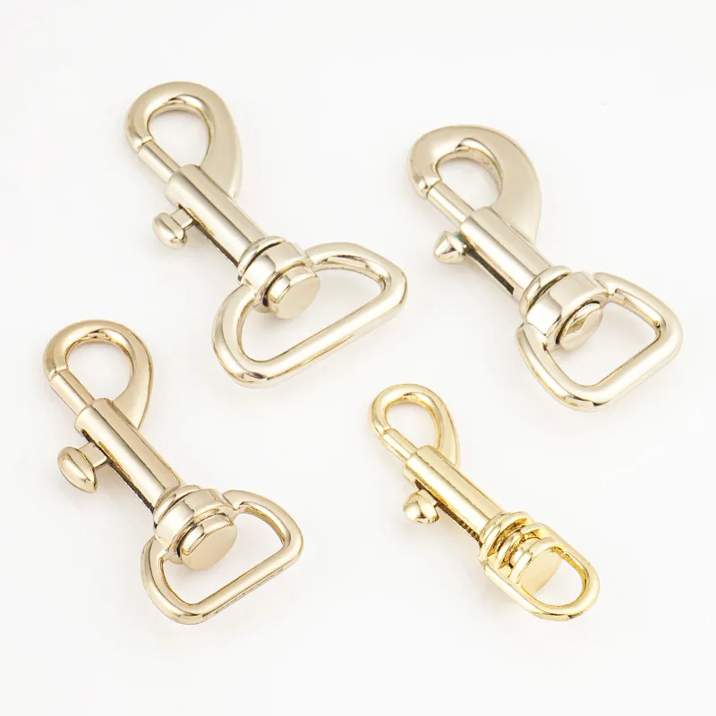 gold bolt snap hook 6mm 13mm 19mm for bags