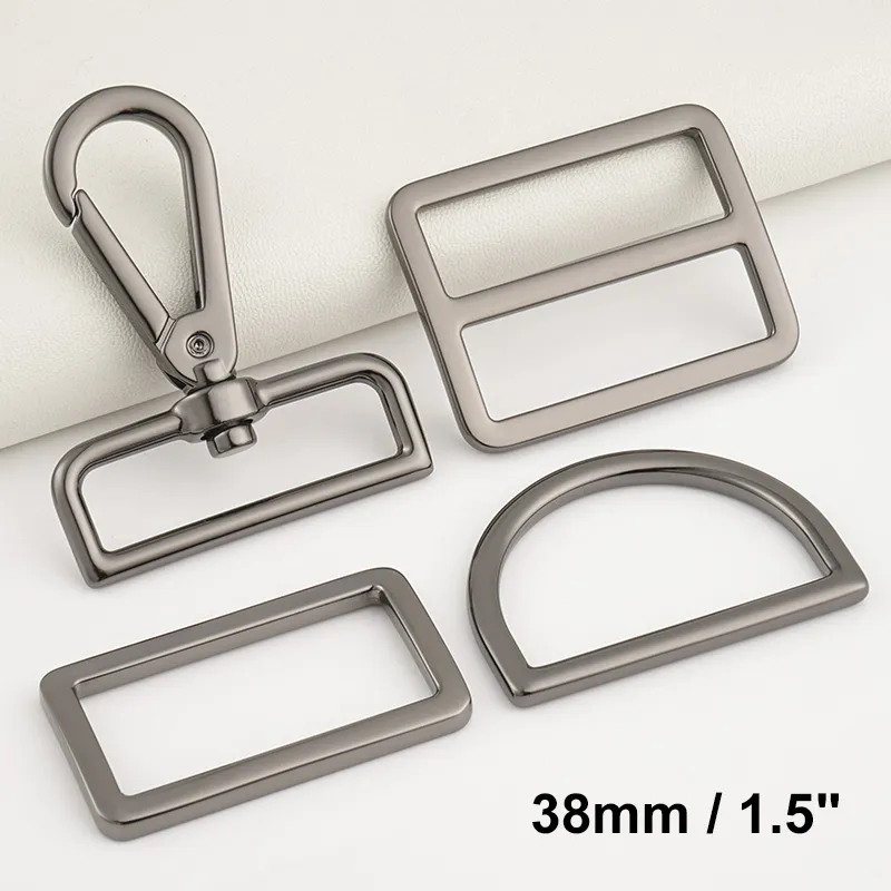gunmetal bag making hardware 38mm for backpack