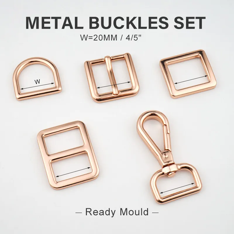rose gold 20mm bag making hardware set