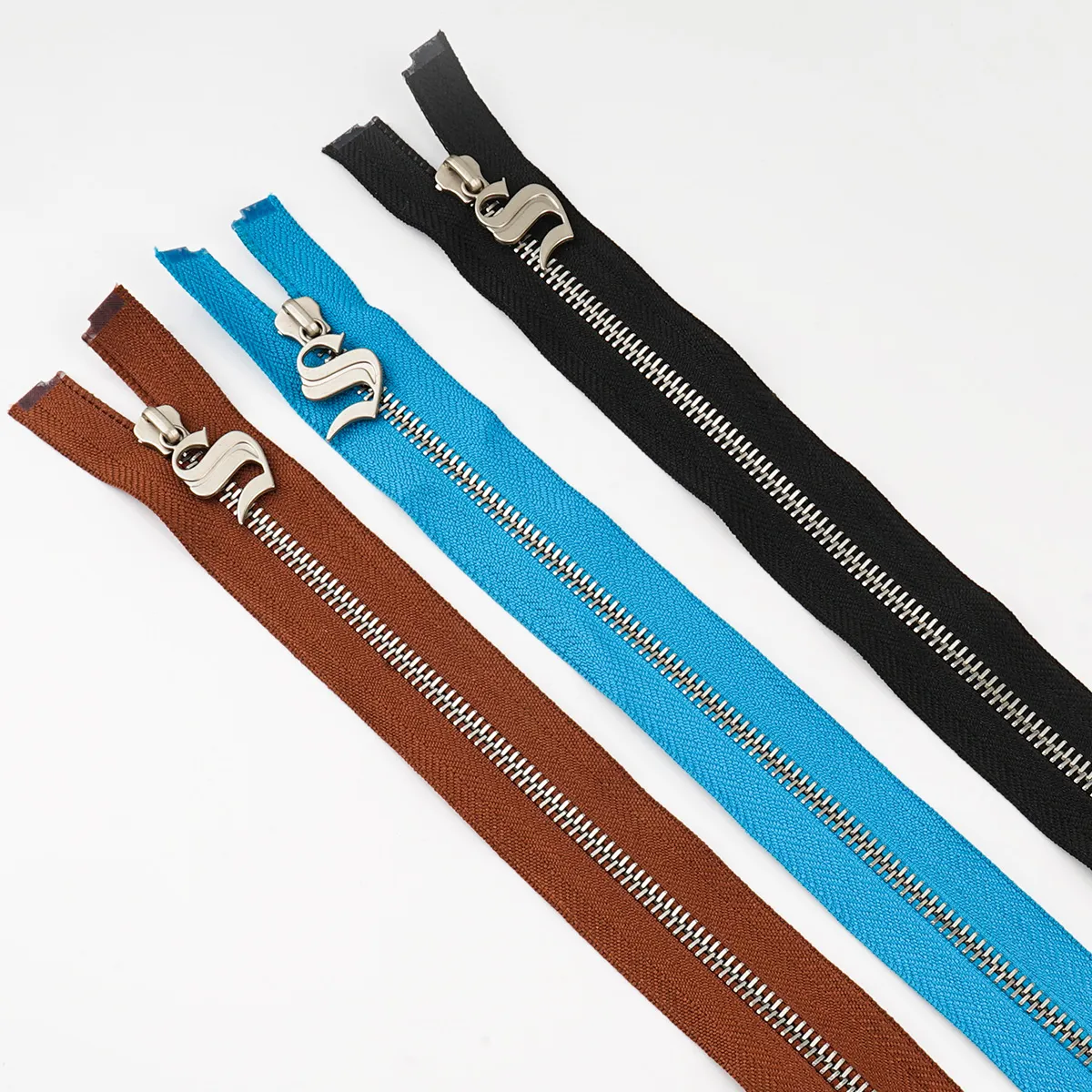 wholesale 5# nickel metal zip with pull for clothing