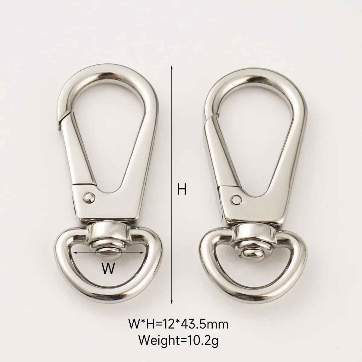 12mm oxidation stainless steel snap hook for bags
