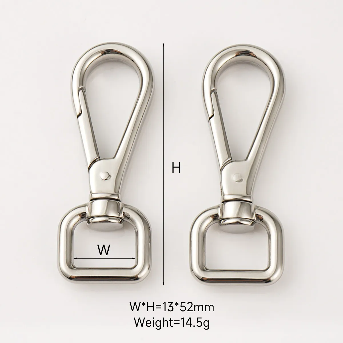 13mm oxidation stainless steel swivel snap hook for bags