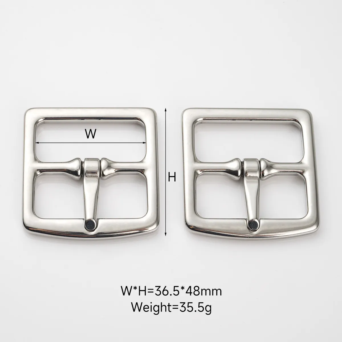 36mm stainless steel pin buckle for handbags and bags