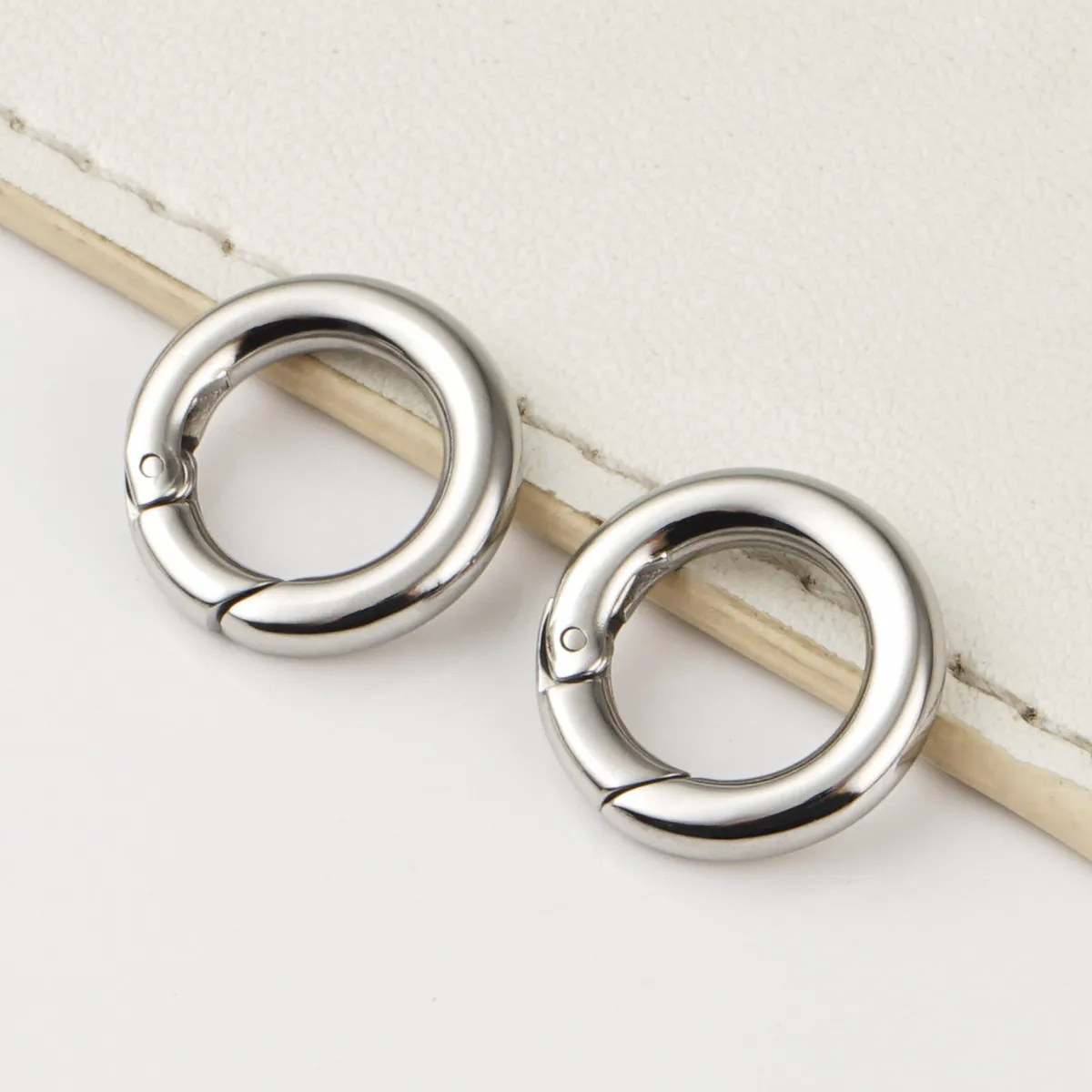 9mm stainless steel spring snap ring for wallet