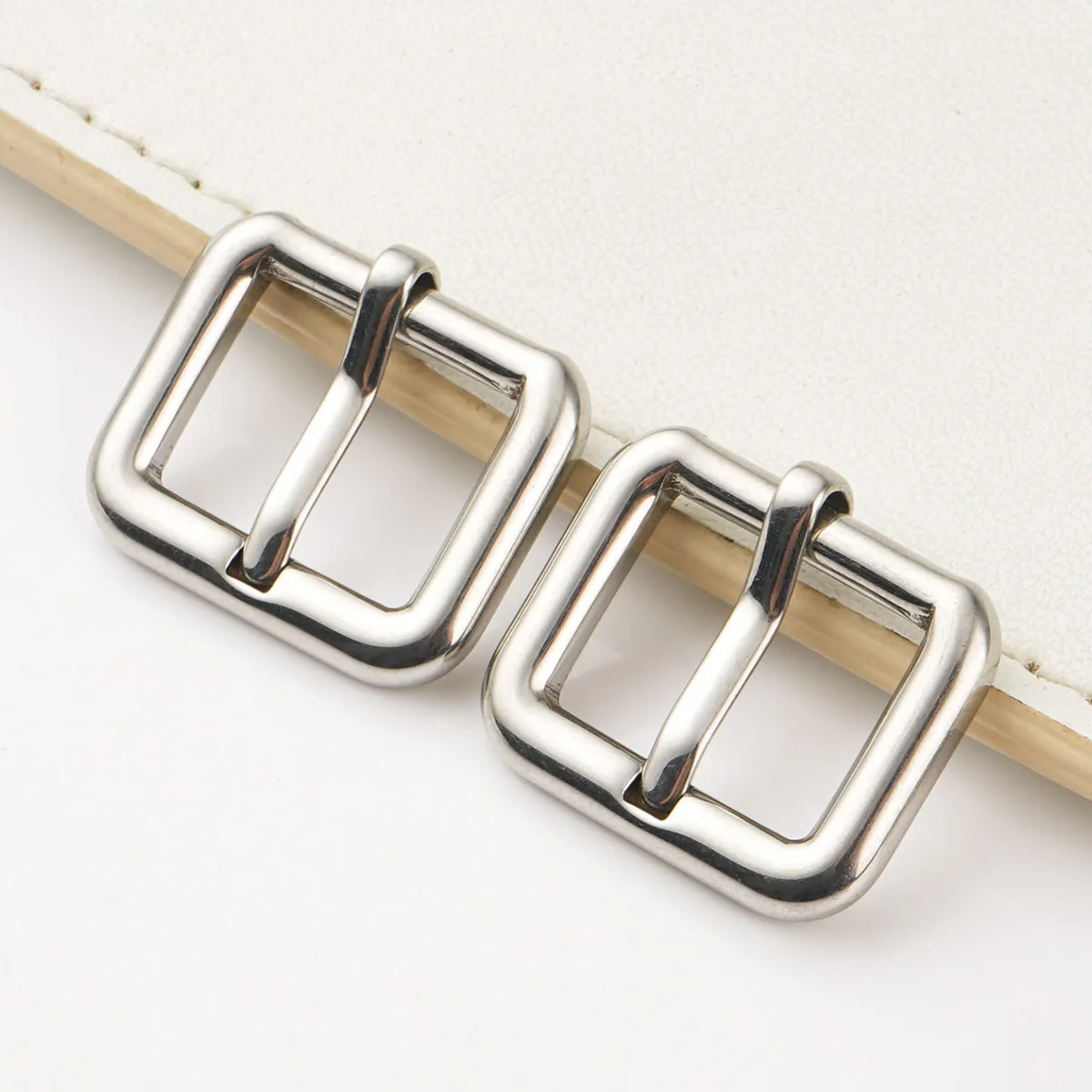 custom 15mm stainless steel pin buckles for bags