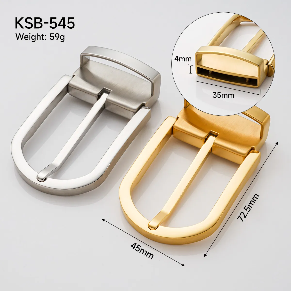 custom 35mm stainless steel belt buckles for leather belts