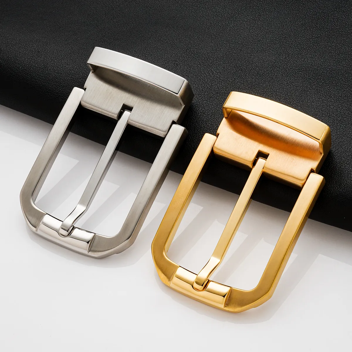 fashion 35mm stainless steel pin buckles for men belts