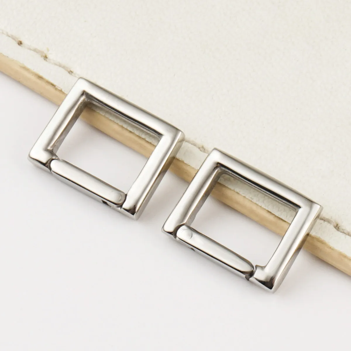high quality 10mm stainless steel rectangle snap buckle for bags