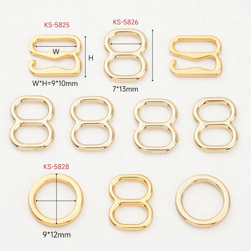 wholesale zinc alloy oxidation o rings and slider buckles for bikini